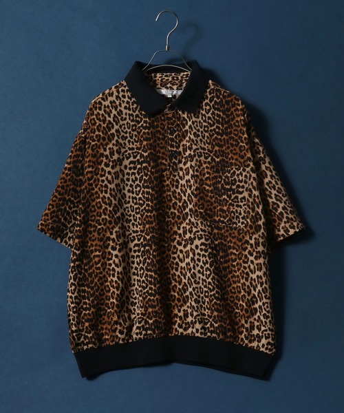 ANPAS(アンパス)の「Total Pattern Print Oversize Polo Shirt/総柄プリント オーバーサイズ ポロシャツ(ポロシャツ・メンズ・ブラック/ブラウン/カーキ/ブルー・M/L/LL)」の15枚目の写真