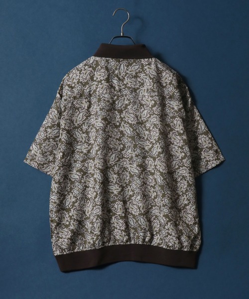 ANPAS(アンパス)の「Total Pattern Print Oversize Polo Shirt/総柄プリント オーバーサイズ ポロシャツ(ポロシャツ・メンズ・ブラック/ブラウン/カーキ/ブルー・M/L/LL)」の5枚目の写真