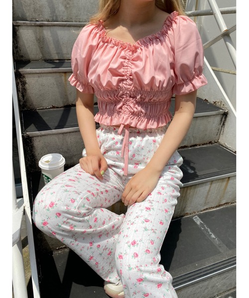 PHILLY（フィリー）の「2WAYドロストブラウス（シャツ/ブラウス・レディース・ホワイト/ブラック/ピンク/ブルー・FREE）」の4枚目の写真