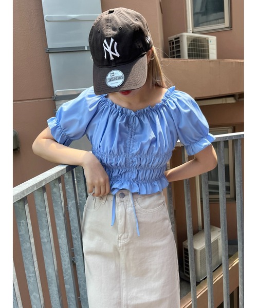 PHILLY（フィリー）の「2WAYドロストブラウス（シャツ/ブラウス・レディース・ホワイト/ブラック/ピンク/ブルー・FREE）」の18枚目の写真