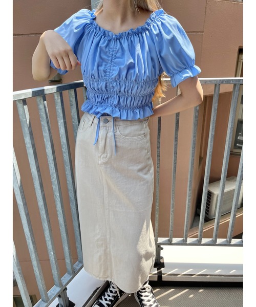 PHILLY（フィリー）の「2WAYドロストブラウス（シャツ/ブラウス・レディース・ホワイト/ブラック/ピンク/ブルー・FREE）」の17枚目の写真