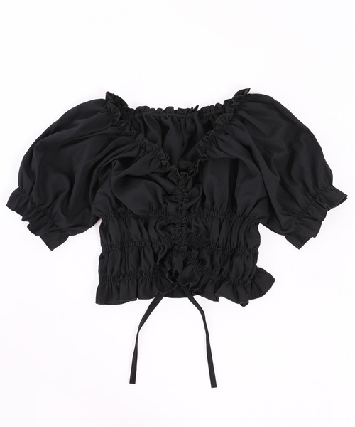 PHILLY（フィリー）の「2WAYドロストブラウス（シャツ/ブラウス・レディース・ホワイト/ブラック/ピンク/ブルー・FREE）」の10枚目の写真