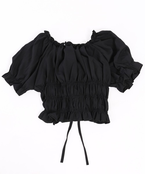 PHILLY（フィリー）の「2WAYドロストブラウス（シャツ/ブラウス・レディース・ホワイト/ブラック/ピンク/ブルー・FREE）」の5枚目の写真