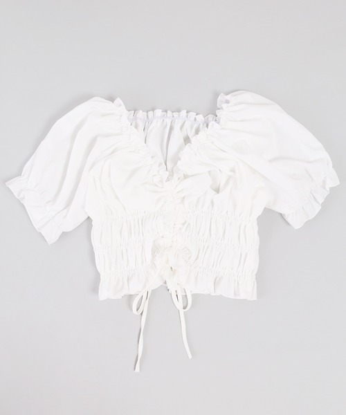 PHILLY（フィリー）の「2WAYドロストブラウス（シャツ/ブラウス・レディース・ホワイト/ブラック/ピンク/ブルー・FREE）」の11枚目の写真