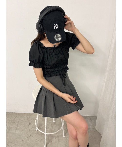 PHILLY（フィリー）の「2WAYドロストブラウス（シャツ/ブラウス・レディース・ホワイト/ブラック/ピンク/ブルー・FREE）」の21枚目の写真