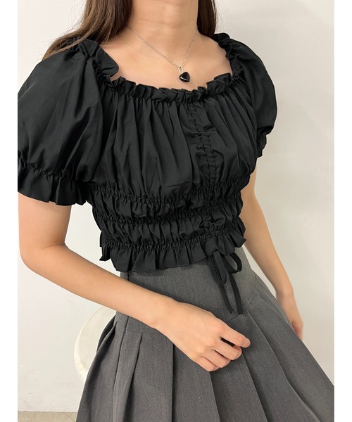 PHILLY（フィリー）の「2WAYドロストブラウス（シャツ/ブラウス・レディース・ホワイト/ブラック/ピンク/ブルー・FREE）」の20枚目の写真