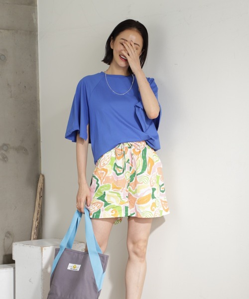 mici（ミチ）の「(mici)ビッグスリーブカットソー（Tシャツ/カットソー・レディース・ホワイト/ブラック/ブルー・FREE）」の22枚目の写真