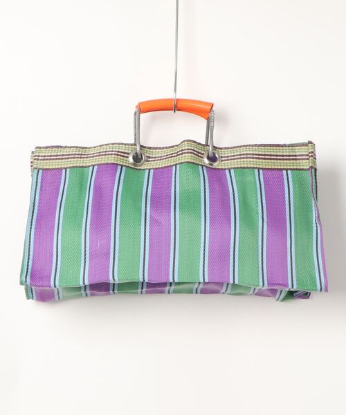 PUEBCO（プエブコ）の「RECYCLED PLASTIC STRIPE BAG　Wide（トートバッグ・メンズ・その他1/その他2/その他3/その他4/その他5/その他6・ONE SIZE）」の8枚目の写真