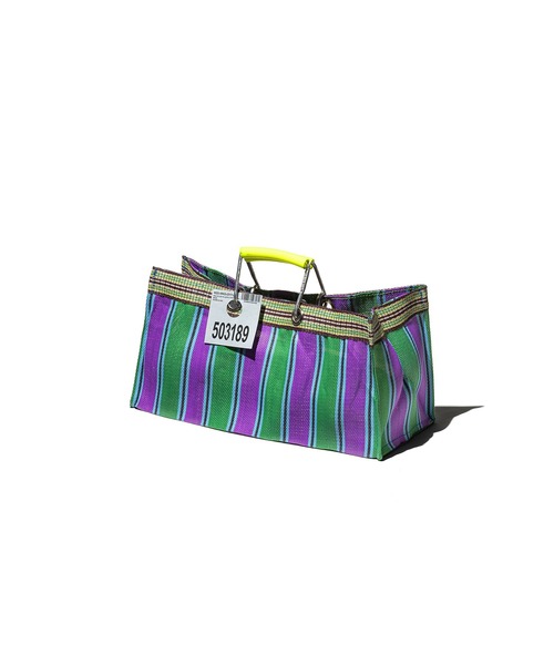 PUEBCO（プエブコ）の「RECYCLED PLASTIC STRIPE BAG　Wide（トートバッグ・メンズ・その他1/その他2/その他3/その他4/その他5/その他6・ONE SIZE）」の7枚目の写真