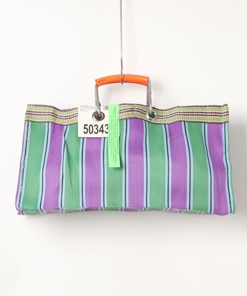 PUEBCO（プエブコ）の「RECYCLED PLASTIC STRIPE BAG　Wide（トートバッグ・メンズ・その他1/その他2/その他3/その他4/その他5/その他6・ONE SIZE）」の17枚目の写真