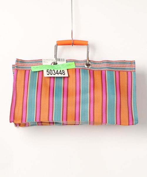 PUEBCO（プエブコ）の「RECYCLED PLASTIC STRIPE BAG　Wide（トートバッグ・メンズ・その他1/その他2/その他3/その他4/その他5/その他6・ONE SIZE）」の18枚目の写真
