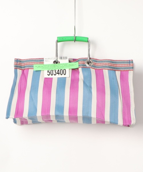 PUEBCO（プエブコ）の「RECYCLED PLASTIC STRIPE BAG　Wide（トートバッグ・メンズ・その他1/その他2/その他3/その他4/その他5/その他6・ONE SIZE）」の13枚目の写真
