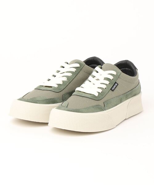 aimoha（アイモハ）の「厚底カジュアルシューズ（スニーカー・メンズ・ホワイト/ブラック/グリーン・24.5cm/25.5cm/26.5cm/25.0cm/26.0cm）」の4枚目の写真