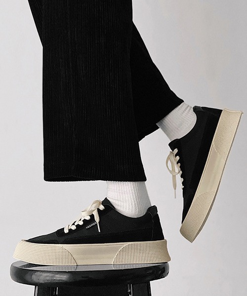 aimoha（アイモハ）の「厚底カジュアルシューズ（スニーカー・メンズ・ホワイト/ブラック/グリーン・24.5cm/25.5cm/26.5cm/25.0cm/26.0cm）」の18枚目の写真