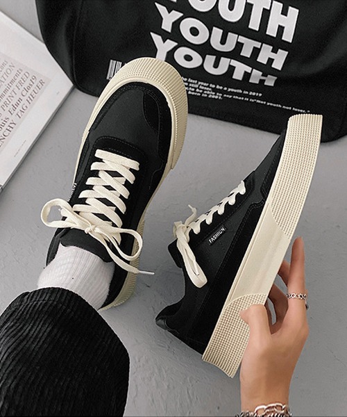 aimoha（アイモハ）の「厚底カジュアルシューズ（スニーカー・メンズ・ホワイト/ブラック/グリーン・24.5cm/25.5cm/26.5cm/25.0cm/26.0cm）」の9枚目の写真