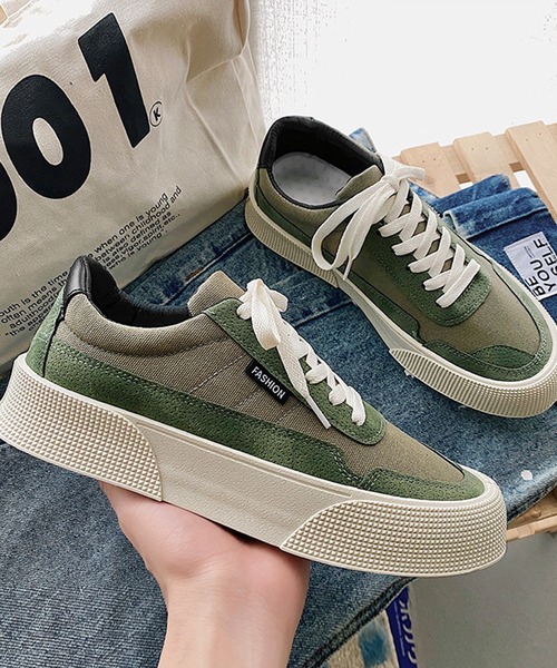 aimoha（アイモハ）の「厚底カジュアルシューズ（スニーカー・メンズ・ホワイト/ブラック/グリーン・24.5cm/25.5cm/26.5cm/25.0cm/26.0cm）」の20枚目の写真