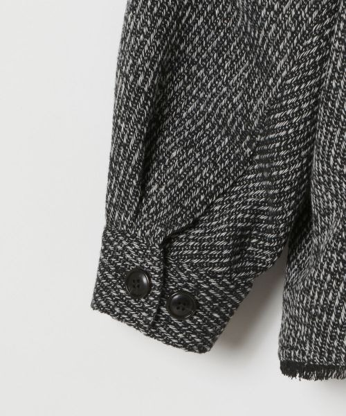 LOWRYS FARM（ローリーズファーム）の「フリンジツィードジャケット　342785（テーラードジャケット・レディース・ブラック/ベージュ・FREE）」の8枚目の写真