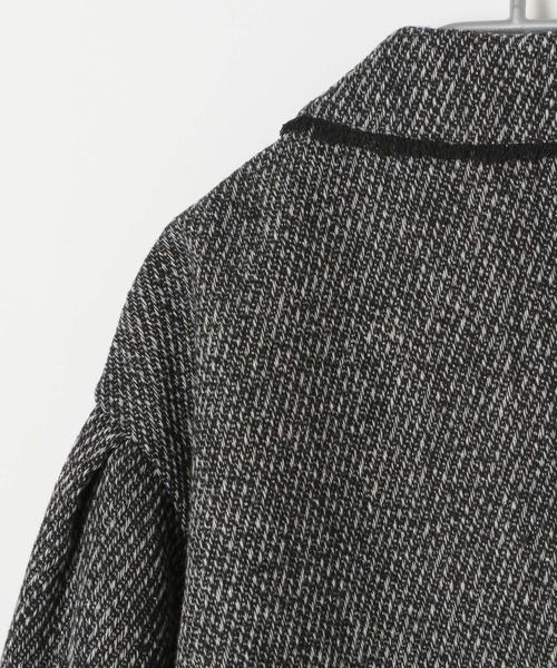 LOWRYS FARM（ローリーズファーム）の「フリンジツィードジャケット　342785（テーラードジャケット・レディース・ブラック/ベージュ・FREE）」の11枚目の写真