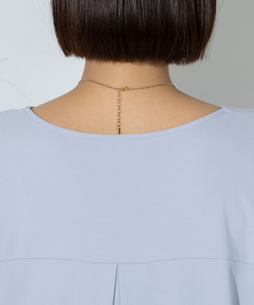 【WEB別注】Vネックカットソーワンピ≪洗濯機で洗える≫