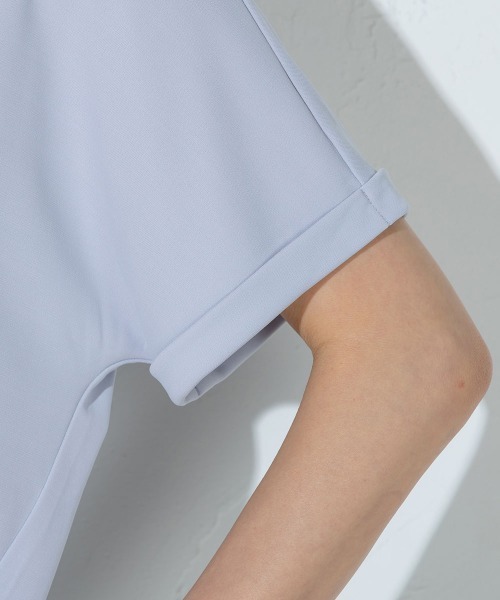 【WEB別注】Vネックカットソーワンピ≪洗濯機で洗える≫