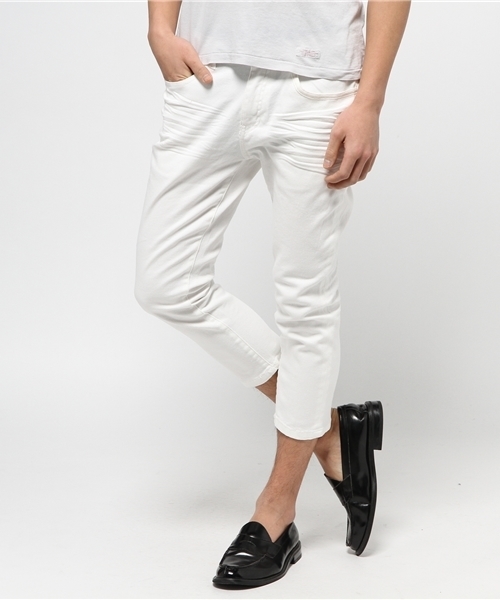 VENCEEXCHANGE（ヴァンスエクスチェンジ）の「ストレッチ硫化染めアンクルパンツ    （その他パンツ・メンズ・ホワイト/イエロー/ライトブルー/ピンク・SMALL/LARGE/MEDIUM）」の2枚目の写真