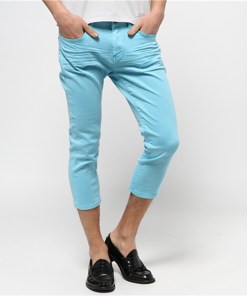 VENCEEXCHANGE（ヴァンスエクスチェンジ）の「ストレッチ硫化染めアンクルパンツ    （その他パンツ・メンズ・ホワイト/イエロー/ライトブルー/ピンク・SMALL/LARGE/MEDIUM）」の3枚目の写真