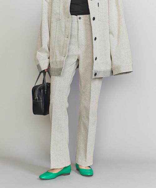 SERGE de bleu(サージ)の「<SERGE de bleu>コットンドリル フレアパンツ(その他パンツ・レディース・オフホワイト・24/23)」の7枚目の写真