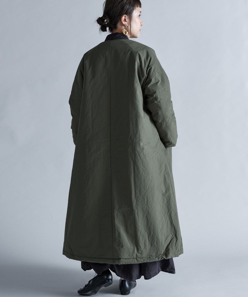 folka（フォルカ）の「【folka(フォルカ)】ノーカラー中綿ロング