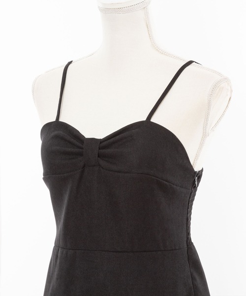 DearMyLoveRose(ディアマイラブローズ)の「胸元リボンマーメイドキャミワンピ(ワンピース・レディース・ブラック/ブルー/ベビーピンク・MEDIUM/LARGE/X-LARGE/XX-LARGE)」の6枚目の写真