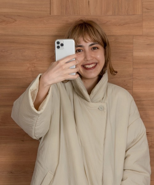 lawgy(ラウジー)の「vintage quilting coat(その他アウター・レディース・アイボリー/モカ・FREE)」の5枚目の写真