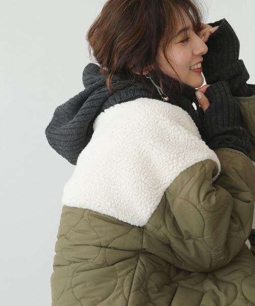 frames RAY CASSIN（フレームスレイカズン）の「WEB限定 リブバラクラバ アームウォーマー別売り（ネックウォーマー/スヌード・レディース・ターコイズブルー/オートミール/キャメル/スミクロ/イエロー×グリーン/ブラック系・FREE）」の20枚目の写真