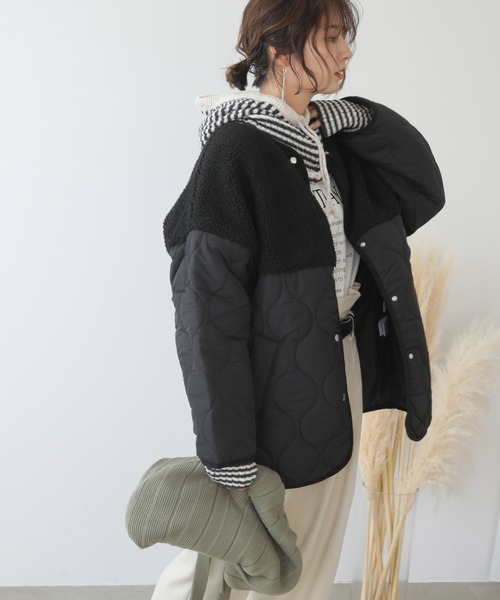 frames RAY CASSIN（フレームスレイカズン）の「WEB限定 リブバラクラバ アームウォーマー別売り（ネックウォーマー/スヌード・レディース・ターコイズブルー/オートミール/キャメル/スミクロ/イエロー×グリーン/ブラック系・FREE）」の13枚目の写真