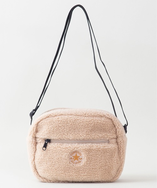 CONVERSE(コンバース)の「【CONVERSE/コンバース】ボアショルダーバッグ ミニ(ショルダーバッグ・レディース・ブラウン/グリーン/オフホワイト・FREE)」の4枚目の写真