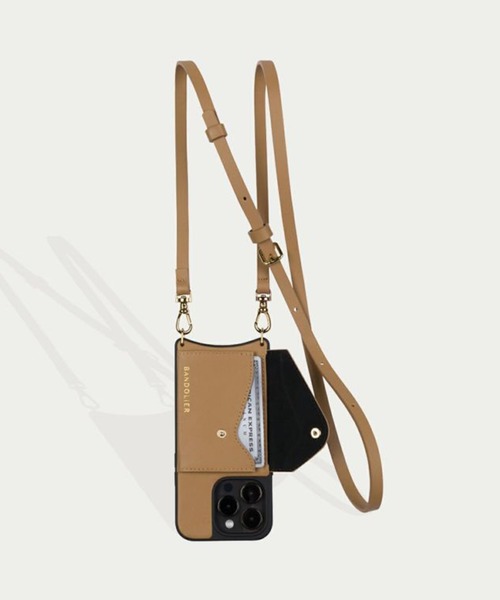 BANDOLIER（バンドリヤー）の「【BANDOLIER】DONNA SIDE SLOT ドナサイドスロットシリーズ　iPhone13/13Pro/14Pro/15/15Pro対応（スマホケース/カバー・レディース・ホワイト/ブラウン・iPhone 13/iPhone 13 Pro/iPhone 15 Pro/iPhone 15/iPhone 14 Pro）」の13枚目の写真