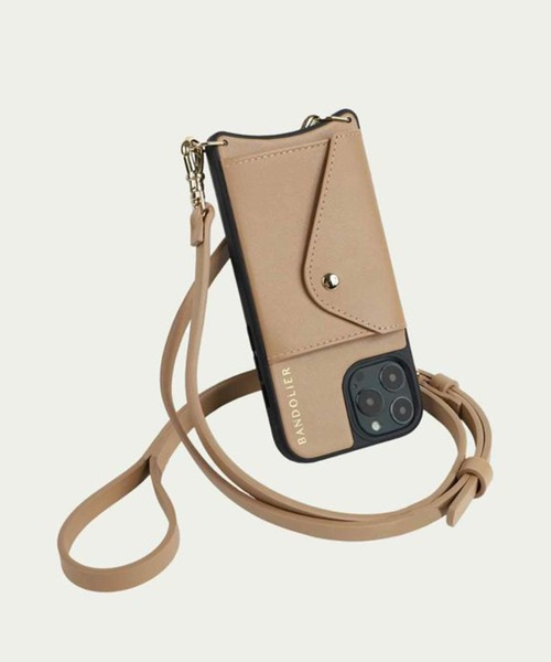 BANDOLIER（バンドリヤー）の「【BANDOLIER】DONNA SIDE SLOT ドナサイドスロットシリーズ　iPhone13/13Pro/14Pro/15/15Pro対応（スマホケース/カバー・レディース・ホワイト/ブラウン・iPhone 13/iPhone 13 Pro/iPhone 15 Pro/iPhone 15/iPhone 14 Pro）」の19枚目の写真