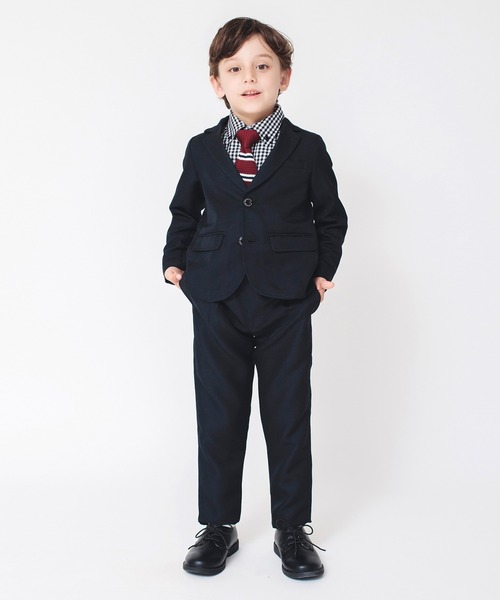 BRANSHES（ブランシェス）の「【キメ服】フォーマルジャケット（テーラードジャケット・キッズ・ネイビー/グレー・120/110/130）」の12枚目の写真