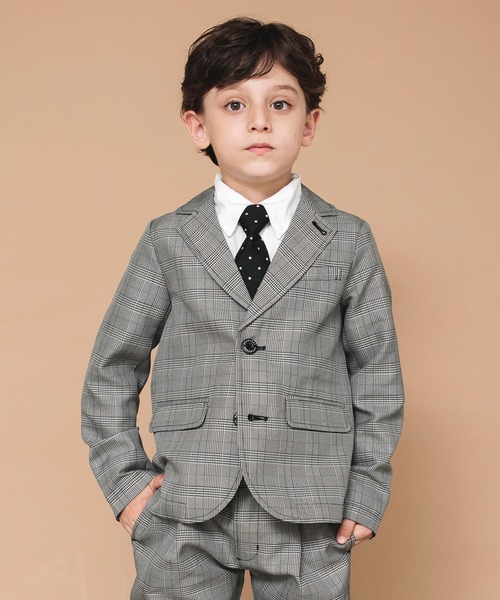 BRANSHES（ブランシェス）の「【キメ服】フォーマルジャケット（テーラードジャケット・キッズ・ネイビー/グレー・120/110/130）」の9枚目の写真
