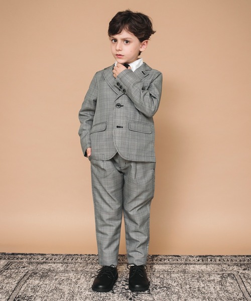 BRANSHES（ブランシェス）の「【キメ服】フォーマルジャケット（テーラードジャケット・キッズ・ネイビー/グレー・120/110/130）」の6枚目の写真