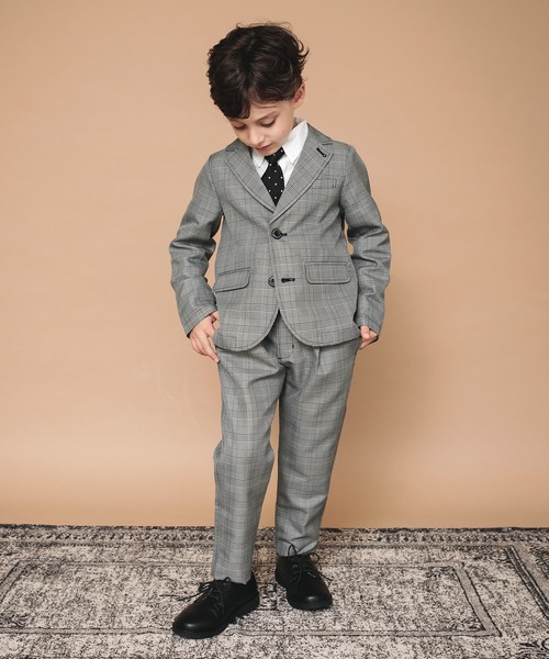 BRANSHES（ブランシェス）の「【キメ服】フォーマルジャケット（テーラードジャケット・キッズ・ネイビー/グレー・120/110/130）」の5枚目の写真