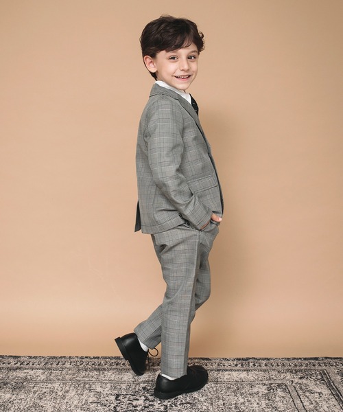 BRANSHES（ブランシェス）の「【キメ服】フォーマルジャケット（テーラードジャケット・キッズ・ネイビー/グレー・120/110/130）」の7枚目の写真