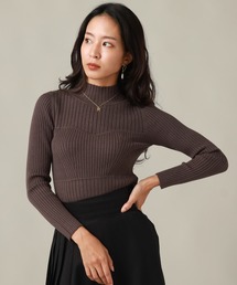 ビスチェ風リブニット