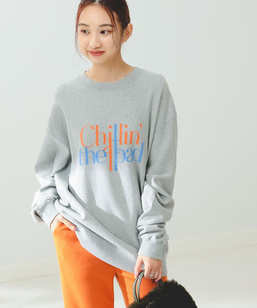 B:MING by BEAMS(ビーミングバイビームス)の「Collegiate Pacific x B:MING by BEAMS/ 別注 ロゴ クルーネック スウェット シャツ(スウェット・レディース・グリーン/レッド系その他7/ライトグレー・ONE SIZE)」の2枚目の写真