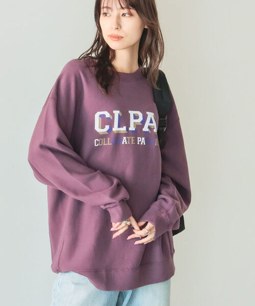 B:MING by BEAMS(ビーミングバイビームス)の「Collegiate Pacific x B:MING by BEAMS/ 別注 ロゴ クルーネック スウェット シャツ(スウェット・レディース・グリーン/レッド系その他7/ライトグレー・ONE SIZE)」の3枚目の写真