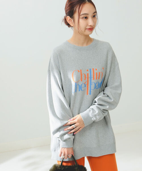 B:MING by BEAMS(ビーミングバイビームス)の「Collegiate Pacific x B:MING by BEAMS/ 別注 ロゴ クルーネック スウェット シャツ(スウェット・レディース・グリーン/レッド系その他7/ライトグレー・ONE SIZE)」の9枚目の写真