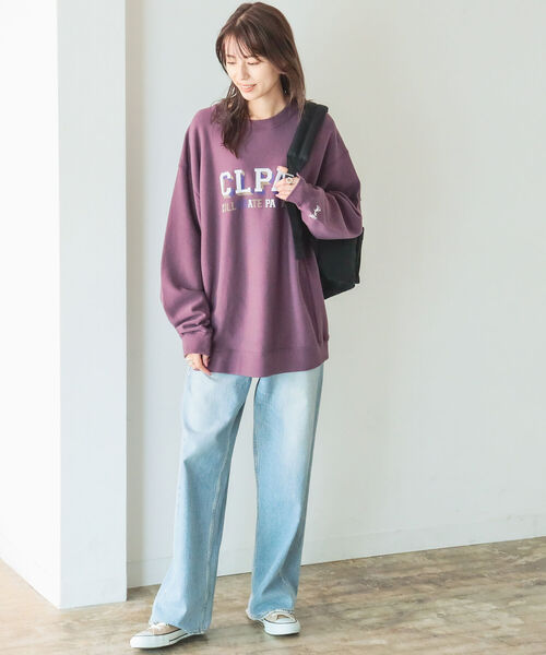 B:MING by BEAMS(ビーミングバイビームス)の「Collegiate Pacific x B:MING by BEAMS/ 別注 ロゴ クルーネック スウェット シャツ(スウェット・レディース・グリーン/レッド系その他7/ライトグレー・ONE SIZE)」の15枚目の写真