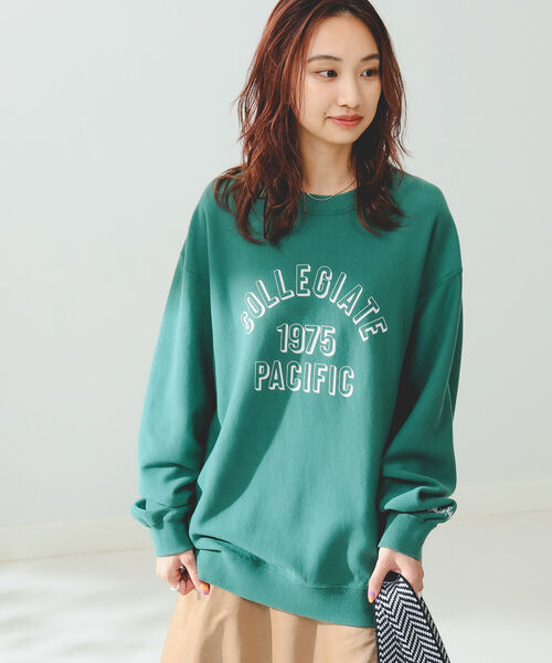 B:MING by BEAMS(ビーミングバイビームス)の「Collegiate Pacific x B:MING by BEAMS/ 別注 ロゴ クルーネック スウェット シャツ(スウェット・レディース・グリーン/レッド系その他7/ライトグレー・ONE SIZE)」の17枚目の写真