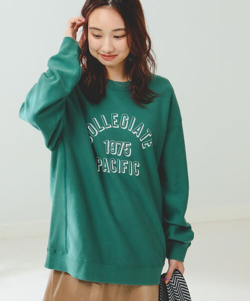 B:MING by BEAMS(ビーミングバイビームス)の「Collegiate Pacific x B:MING by BEAMS/ 別注 ロゴ クルーネック スウェット シャツ(スウェット・レディース・グリーン/レッド系その他7/ライトグレー・ONE SIZE)」の18枚目の写真