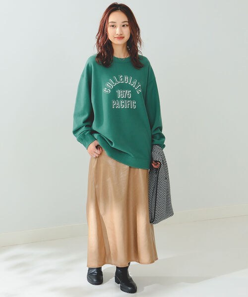 B:MING by BEAMS(ビーミングバイビームス)の「Collegiate Pacific x B:MING by BEAMS/ 別注 ロゴ クルーネック スウェット シャツ(スウェット・レディース・グリーン/レッド系その他7/ライトグレー・ONE SIZE)」の19枚目の写真