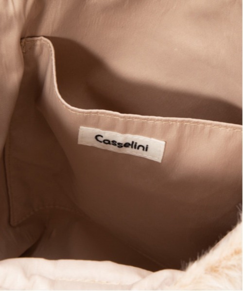 Casselini（キャセリーニ）の「Casselini(キャセリーニ)フェイクファートート（トートバッグ・レディース・ブラック/アイボリー/ボルドー・FREE）」の13枚目の写真