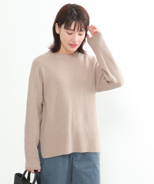 LBC（エルビーシー）の「【洗える】アンゴラ混クルーニット（ニット/セーター・レディース・ベージュ/グリーン/ホワイト・M/L）」の18枚目の写真